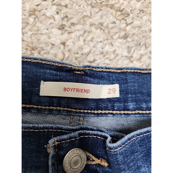Levi's 29 Boyfriend Jeans Blue Denim Stretch Women's Fits 30x27 - Picture 3 of 15